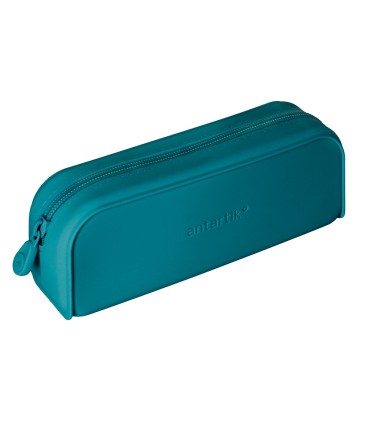 Bolso escolar portatodo antartik silicona rectangular 185x50x75 mm color azul turquesa