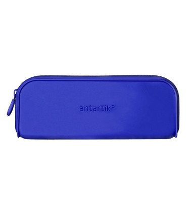 Bolso escolar portatodo antartik silicona rectangular 185x50x75 mm color azul oscuro