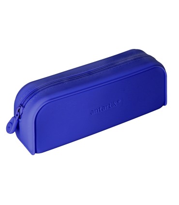 Bolso escolar portatodo antartik silicona rectangular 185x50x75 mm color azul oscuro