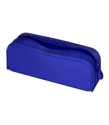 Bolso escolar portatodo antartik silicona rectangular 185x50x75 mm color azul oscuro