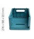 Caja plegable exacompta midi skandi polipropileno reciclado color azul pacifico 276x188x120 mm