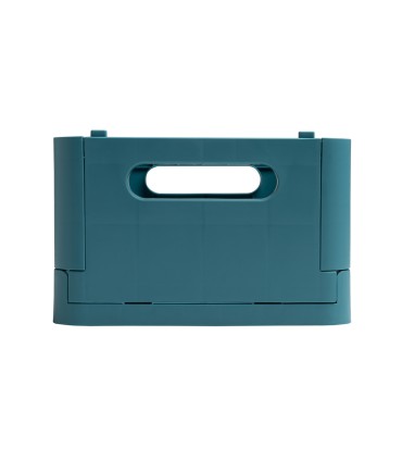 Caja plegable exacompta midi skandi polipropileno reciclado color azul pacifico 276x188x120 mm