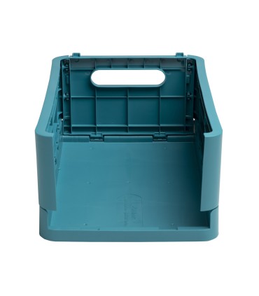 Caja plegable exacompta midi skandi polipropileno reciclado color azul pacifico 276x188x120 mm