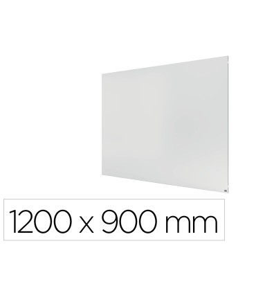 Pizarra blanca nobo infinity sin marco acero lacado magnetico 1200x900 mm