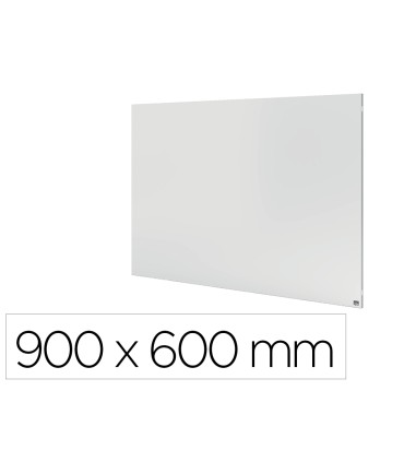 Pizarra blanca nobo infinity sin marco acero lacado magnetico 900x600 mm