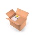 Caja para embalar q connect ultrarresistente regulable en altura carton canal doble 7 mmcolor kraft 350x325x280 mm