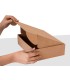 Caja automontable q connect para e commerce y regalo carton reciclado canal simple 3 mm kraft 430x320x150 mm