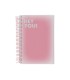 Agenda espiral liderpapel gazi a5 2025 dia pagina color rosa papel 70 gr