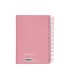 Agenda espiral liderpapel gazi a5 2025 dia pagina color rosa papel 70 gr