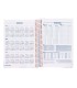 Agenda espiral liderpapel gazi a5 2025 dia pagina color rosa papel 70 gr