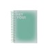 Agenda espiral liderpapel gazi a4 2025 dia pagina color verde papel 70 gr