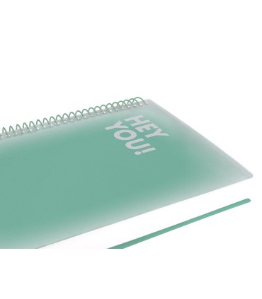 Agenda espiral liderpapel gazi a4 2025 dia pagina color verde papel 70 gr