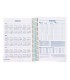 Agenda espiral liderpapel gazi a4 2025 dia pagina color verde papel 70 gr