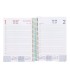 Agenda espiral liderpapel gazi a4 2025 dia pagina color verde papel 70 gr