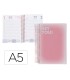 Agenda espiral liderpapel gazi a4 2025 dia pagina color rosa papel 70 gr