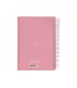 Agenda espiral liderpapel gazi a4 2025 dia pagina color rosa papel 70 gr