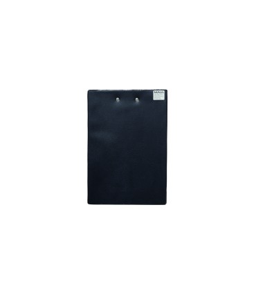 Portanotas maul din a5 carton plastificado pvc con pinza color negro