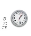 Reloj maul step de pared redondo 20 cm diametro electrico color plata