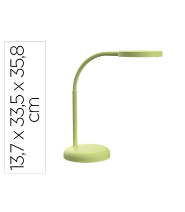 Lampara de escritorio maul led joy color verde lima 137x335x358 mm