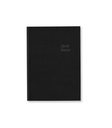 Agenda encuadernada liderpapel reservas a4 2025 dia pagina color negro papel 100 gr