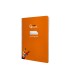 Cuaderno espiral liderpapel di n a4 pautaguia tapa dura 80h 90 gr cuadro pautado 5mm color naranja