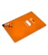 Cuaderno espiral liderpapel di n a4 pautaguia tapa dura 80h 90 gr cuadro pautado 5mm color naranja