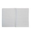 Cuaderno espiral liderpapel folio pautaguia tapa dura 80h 90 gr cuadro pautado 5mm color naranja