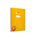 Cuaderno espiral liderpapel di n a4 pautaguia tapa dura 80h 90 gr cuadro pautado 5mm color amarillo