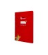 Cuaderno espiral liderpapel di n a4 pautaguia tapa dura 80h 90 gr cuadro pautado 3mm color rojo