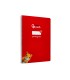 Cuaderno espiral liderpapel di n a4 pautaguia tapa dura 80h 90 gr cuadro pautado 3mm color rojo