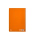 Cuaderno espiral liderpapel di n a4 pautaguia tapa dura 80h 90 gr cuadro pautado 3mm color naranja