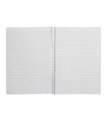 Cuaderno espiral liderpapel di n a4 pautaguia tapa dura 80h 90 gr cuadro pautado 3mm color naranja