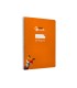 Cuaderno espiral liderpapel di n a4 pautaguia tapa dura 80h 90 gr cuadro pautado 25mm color naranja