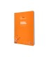 Cuaderno espiral liderpapel din a4 pautaguia tapa plastico80h 90gr cuadro pautado 4mm con margen color naranja