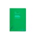 Cuaderno espiral liderpapel din a4 pautaguia tapa plastico80h 90gr cuadro pautado 4mm con margen color verde