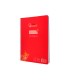 Cuaderno espiral liderpapel din a4 pautaguia tapa plastico80h 90gr cuadro pautado 4mm con margen color rojo