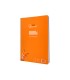 Cuaderno espiral liderpapel din a4 pautaguia tapa plastico80h 90gr cuadro pautado 3mm con margen color naranja