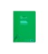 Cuaderno espiral liderpapel din a4 pautaguia tapa plastico80h 90gr cuadro pautado 3mm con margen color verde