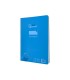 Cuaderno espiral liderpapel din a4 pautaguia tapa plastico80h 90gr cuadro pautado 3mm con margen color azul