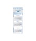 Calendario pared liderpapel 3 meses vistas 2025 plegable 33x70 cm papel 90 gr