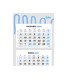 Calendario pared liderpapel 3 meses vistas 2025 plegable 33x70 cm papel 90 gr