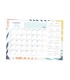 Planning mensual liderpapel joven 2025 44x32 cm con pegatinas lomo engomado papel 128 gr