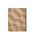 Agenda espiral antartik patter n a6 2025 semana vista color rosa nude papel 80gr