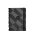 Agenda espiral antartik pattern a6 2025 semana vista color negro papel 80 gr