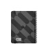 Agenda espiral antartik pattern a6 2025 semana vista color negro papel 80 gr