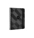 Agenda espiral antartik pattern a6 2025 semana vista color negro papel 80 gr