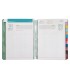 Agenda espiral antartik pattern a5 2025 dia pagina color verde papel 80 gr