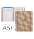 Agenda espiral antartik pattern a5 2025 dia pagina color rosa nude papel 80 gr