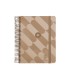 Agenda espiral antartik pattern a5 2025 dia pagina color rosa nude papel 80 gr