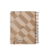 Agenda espiral antartik pattern a5 2025 dia pagina color rosa nude papel 80 gr